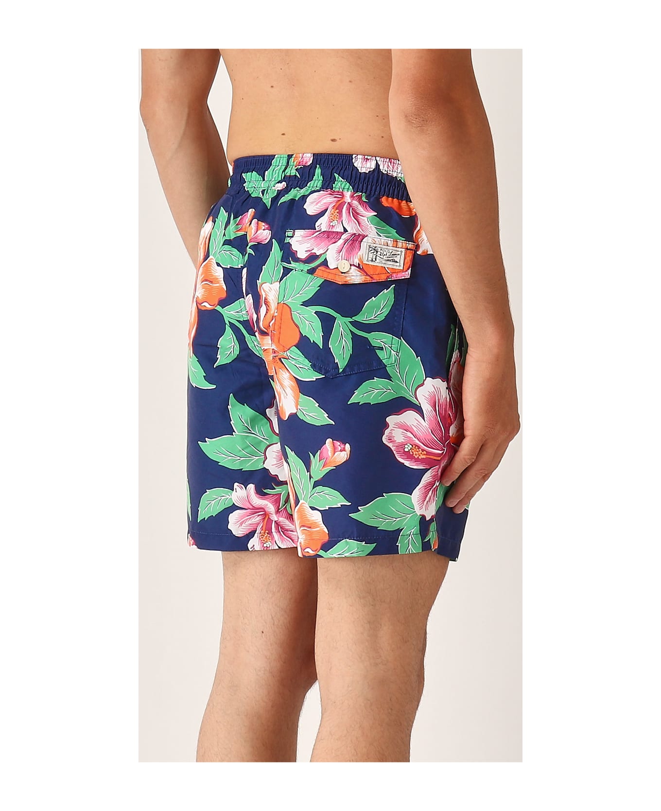 Polo Ralph Lauren Classic Fit Traveler Classici 14,6 Cm Swim Shorts - NAVY FLOREALE