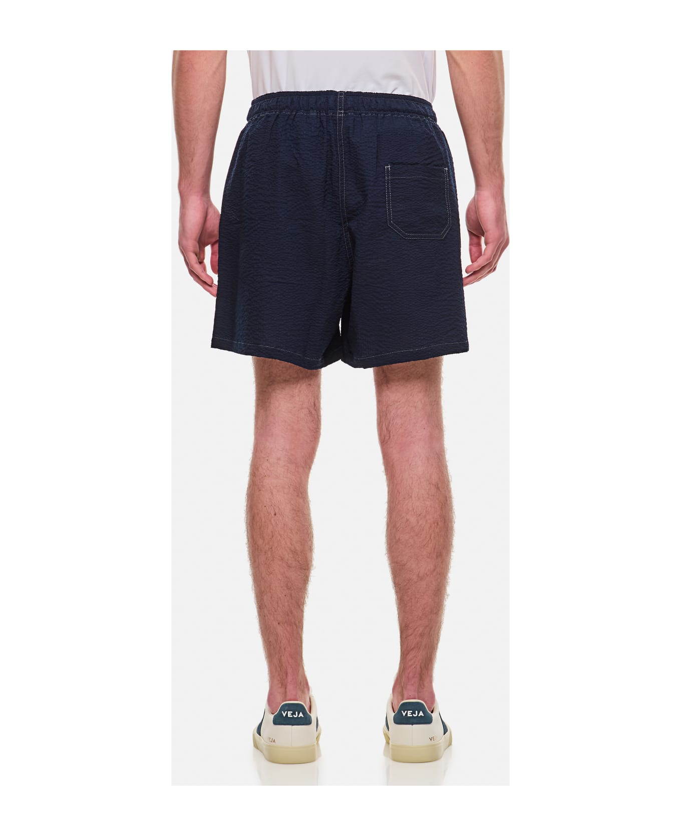 Howlin Cotton Seersucker Shorts - Blue