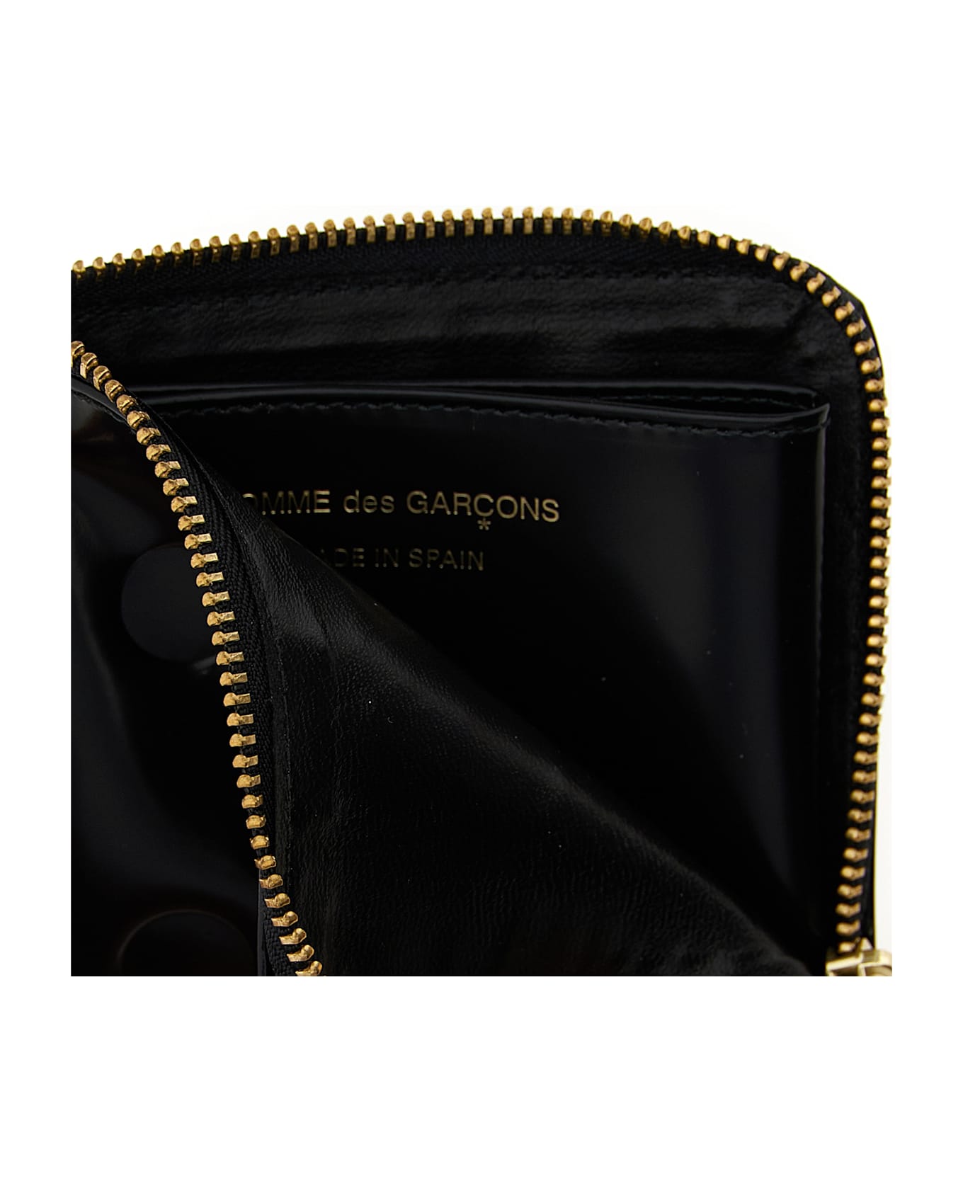 Comme des Garçons Wallet 
polka Dots Embossed
 Wallet - Black  