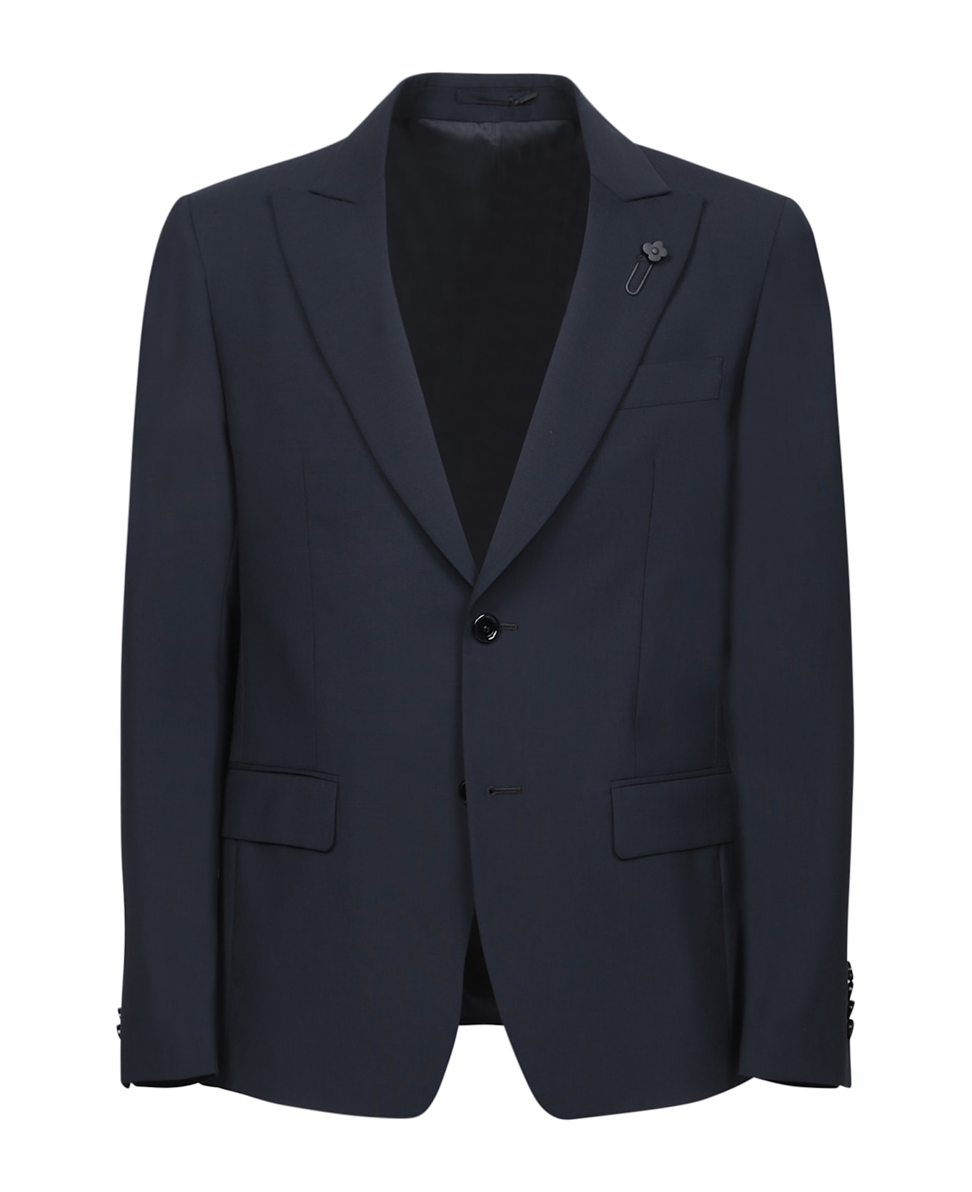 Lardini Blue Wool Suit - Blue