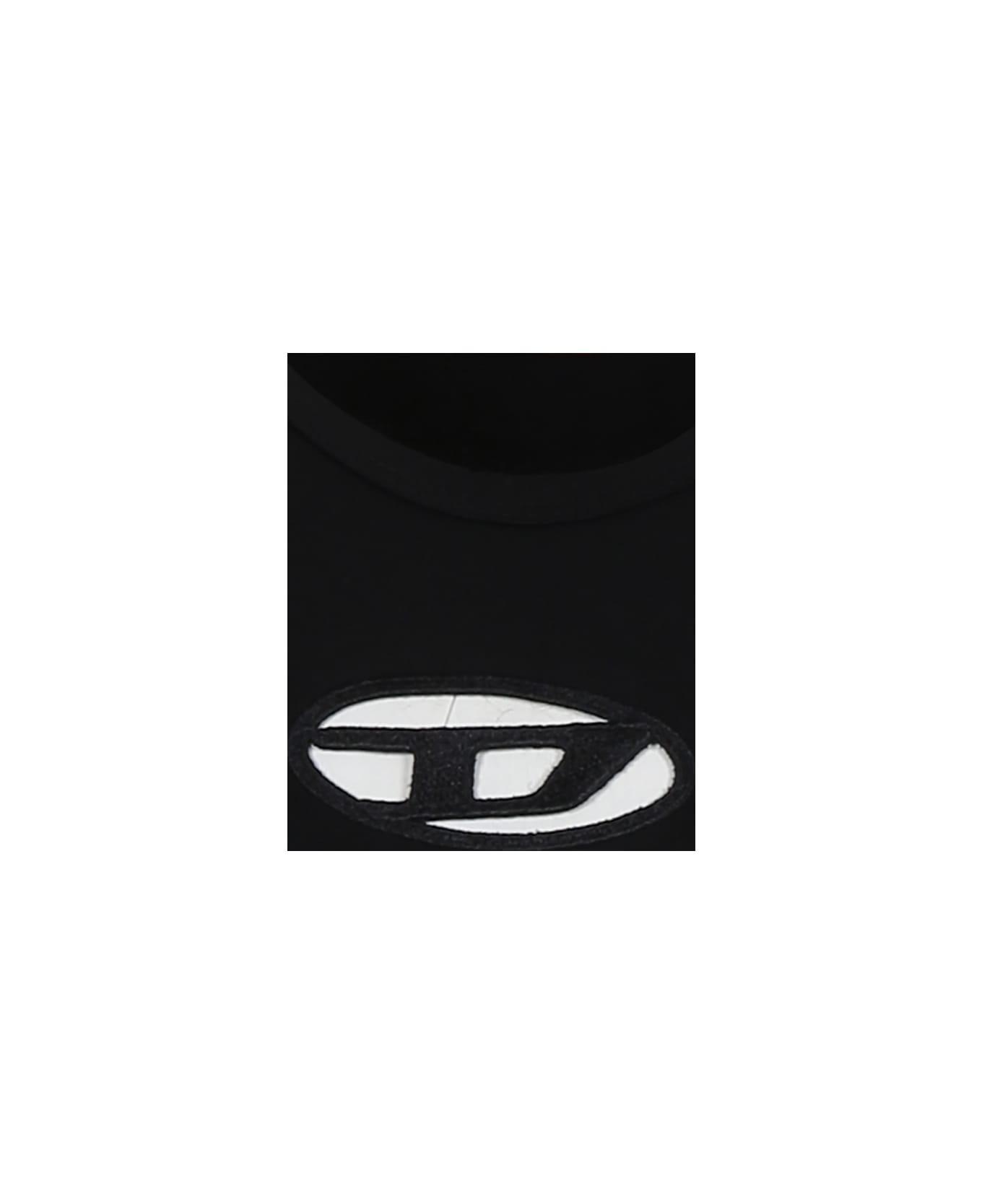 Diesel Black T-shirt For Girl With Logo - Black