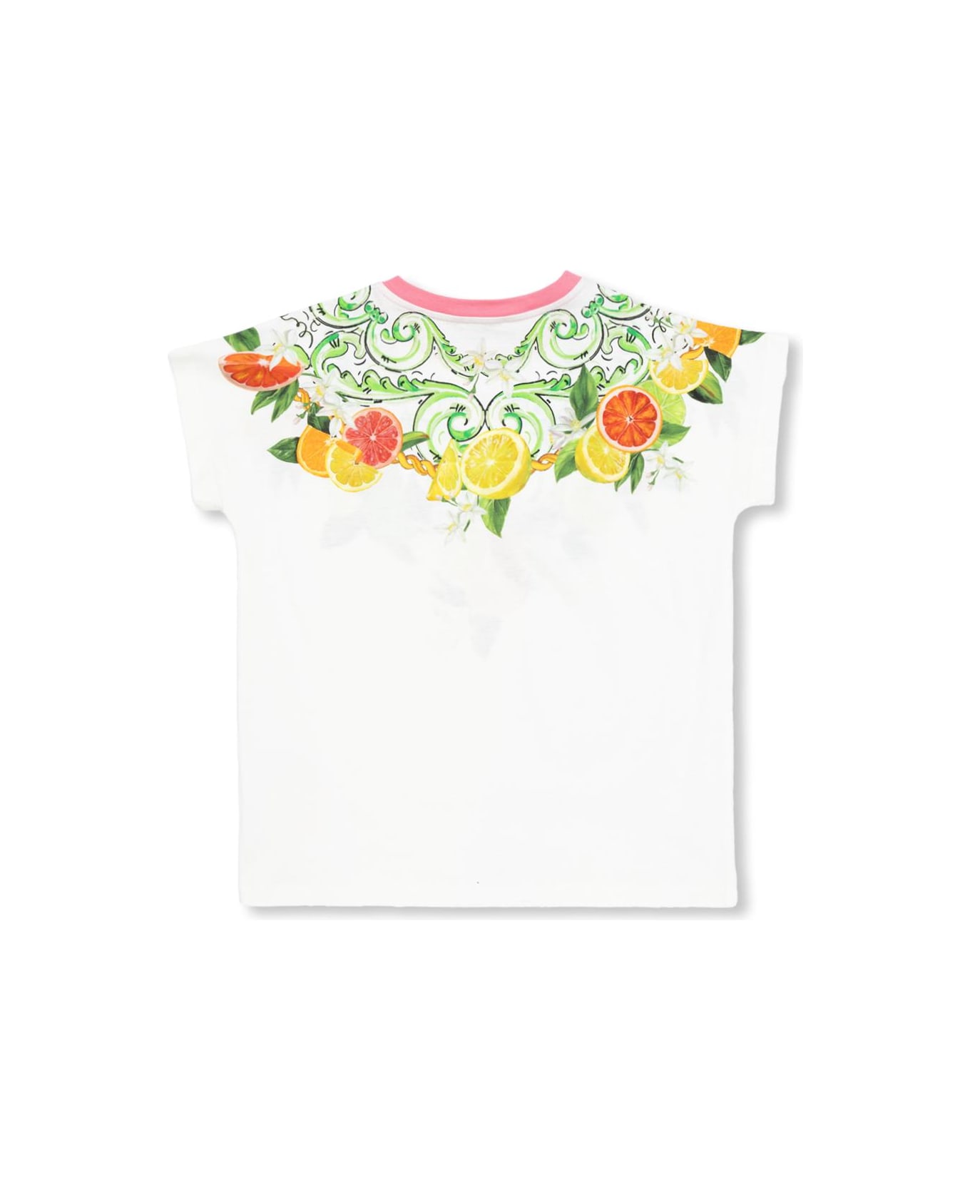 Dolce & Gabbana Kids T-shirt With Citrus Motif - Antigua Navy Midshipmen Affluent Polo