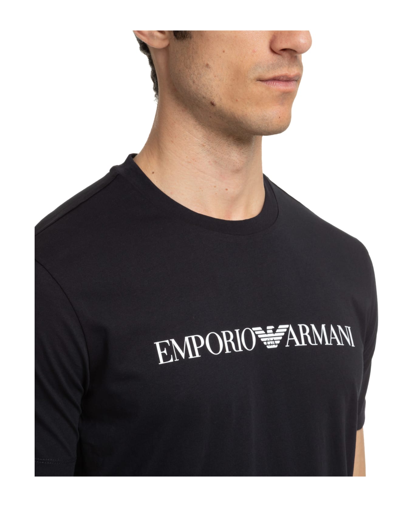 Emporio Armani Cotton T-shirt Emporio Armani - BLUE