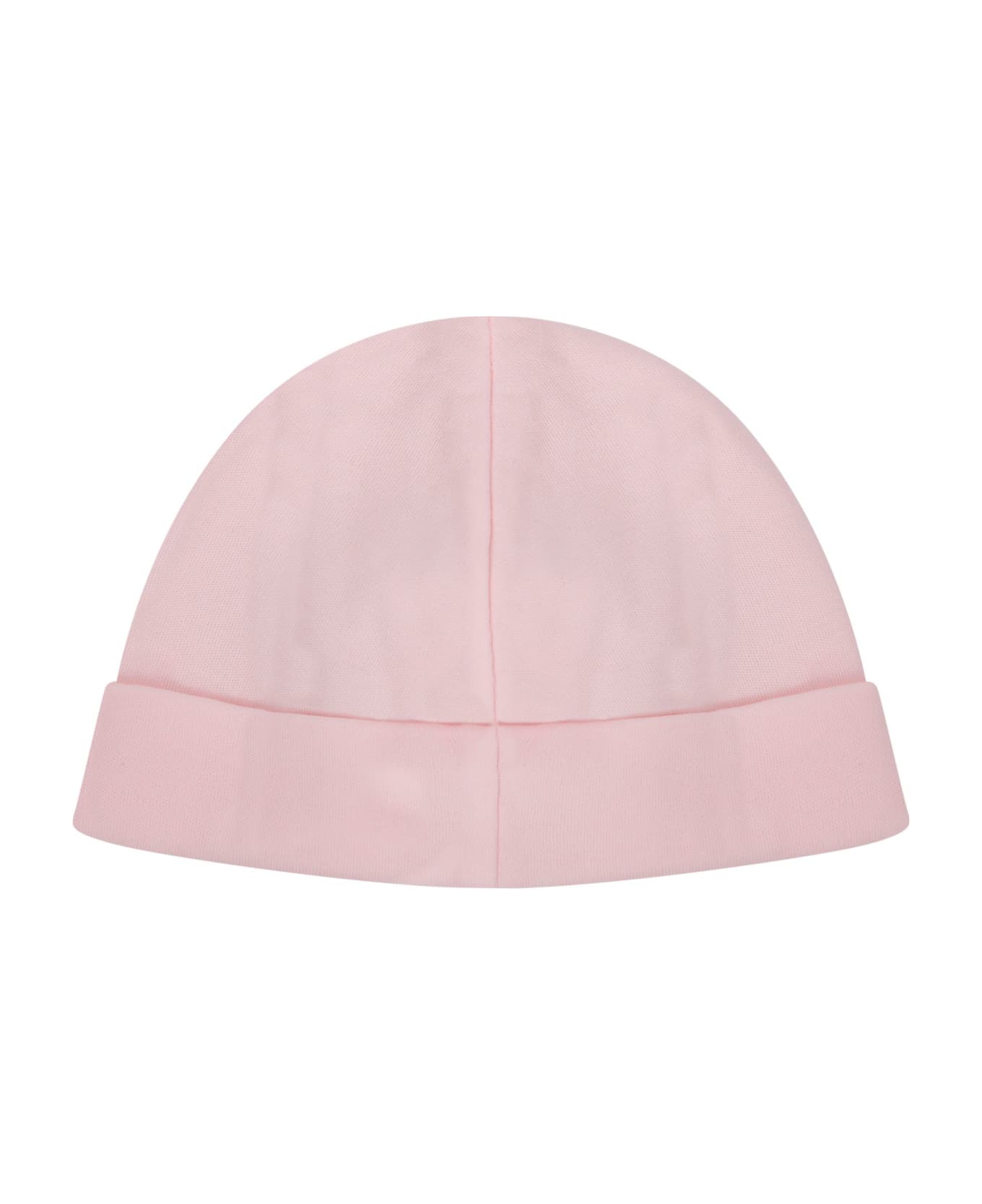 Ralph Lauren Pink Hat With Logo - Pink アクセサリー＆ギフト