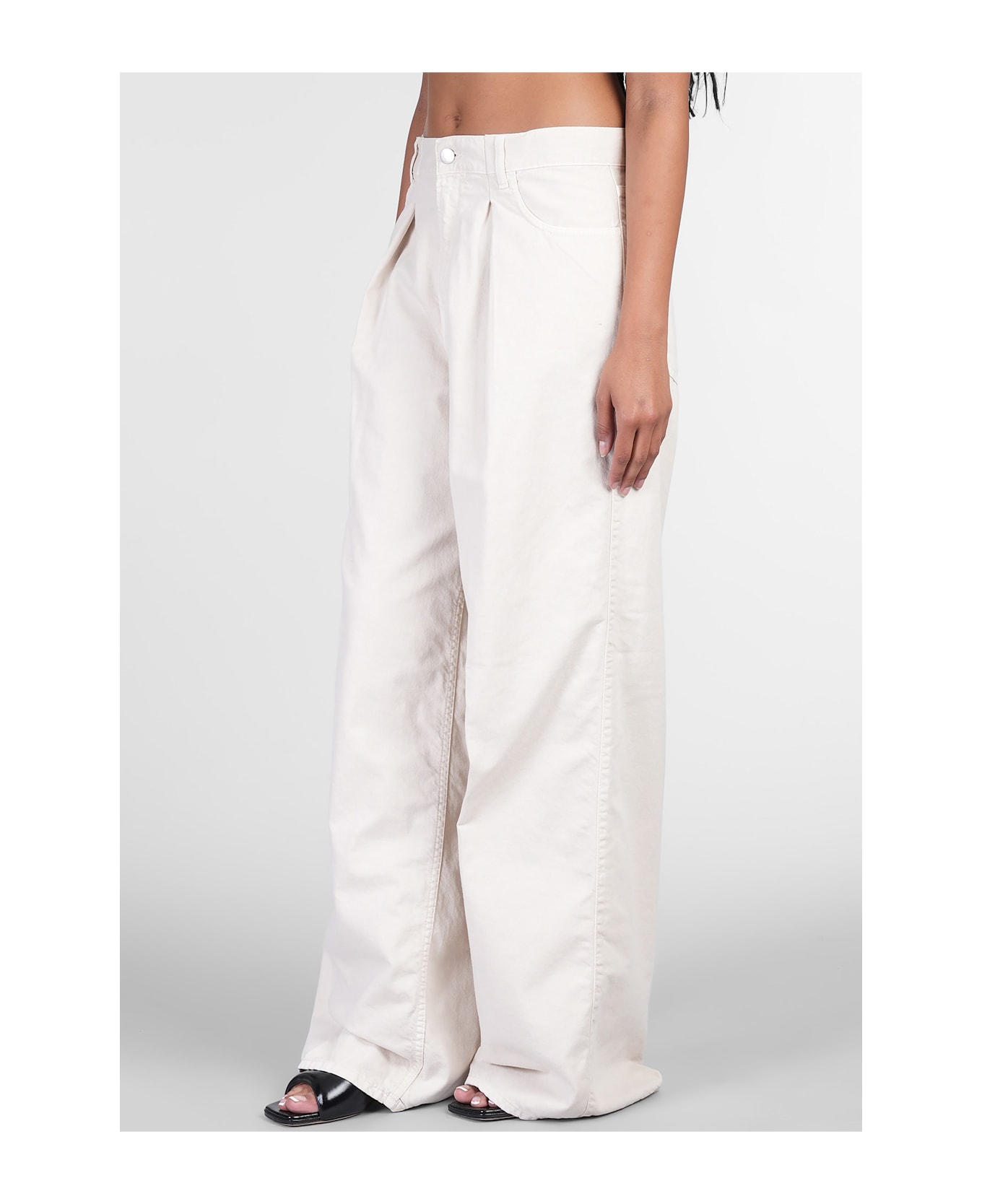 Haikure Candy Jeans In Beige Cotton - beige