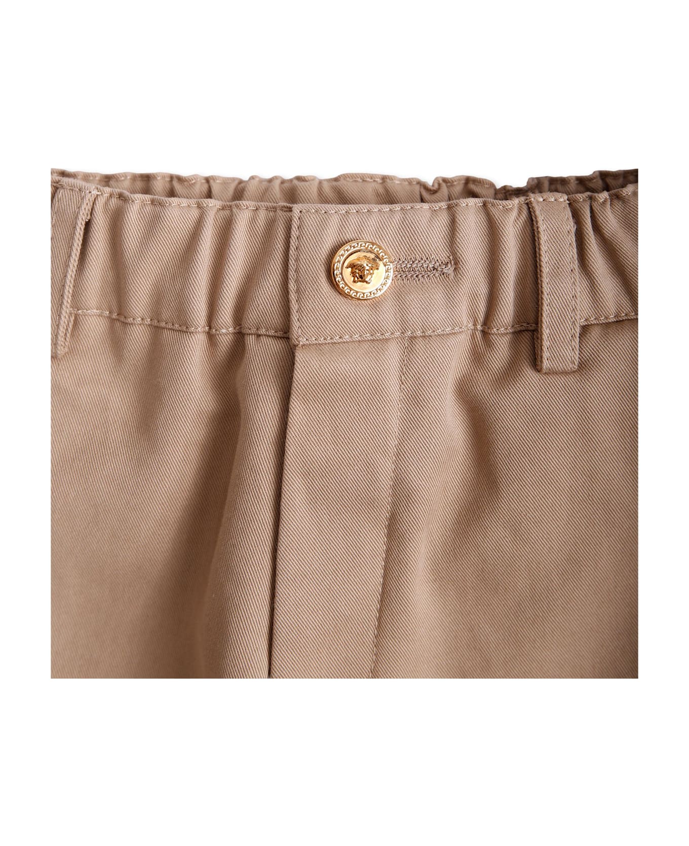 Versace Beige Cargo Pants For Baby Boy - Beige