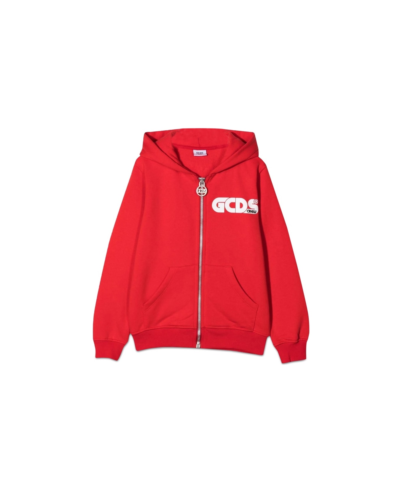 GCDS Zip Hoodie Boy - RED