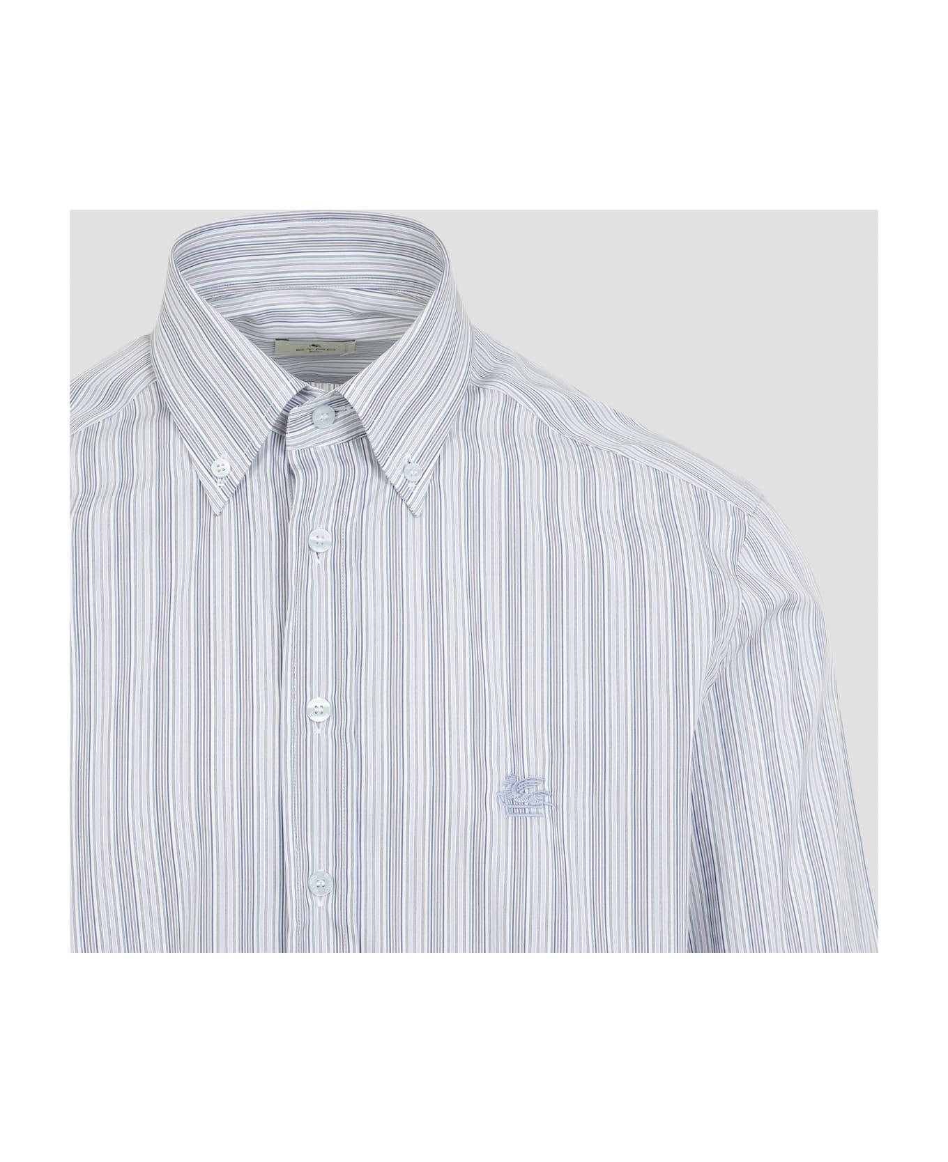 Etro Roma Logo Shirt - Pale Blue