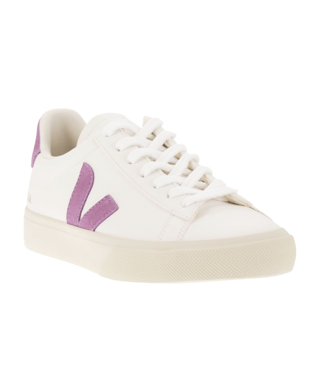 Veja Chromefree Leather Trainers - White/pink
