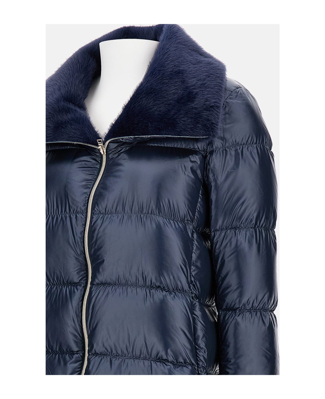 Herno Long Puffer Jacket - Blue