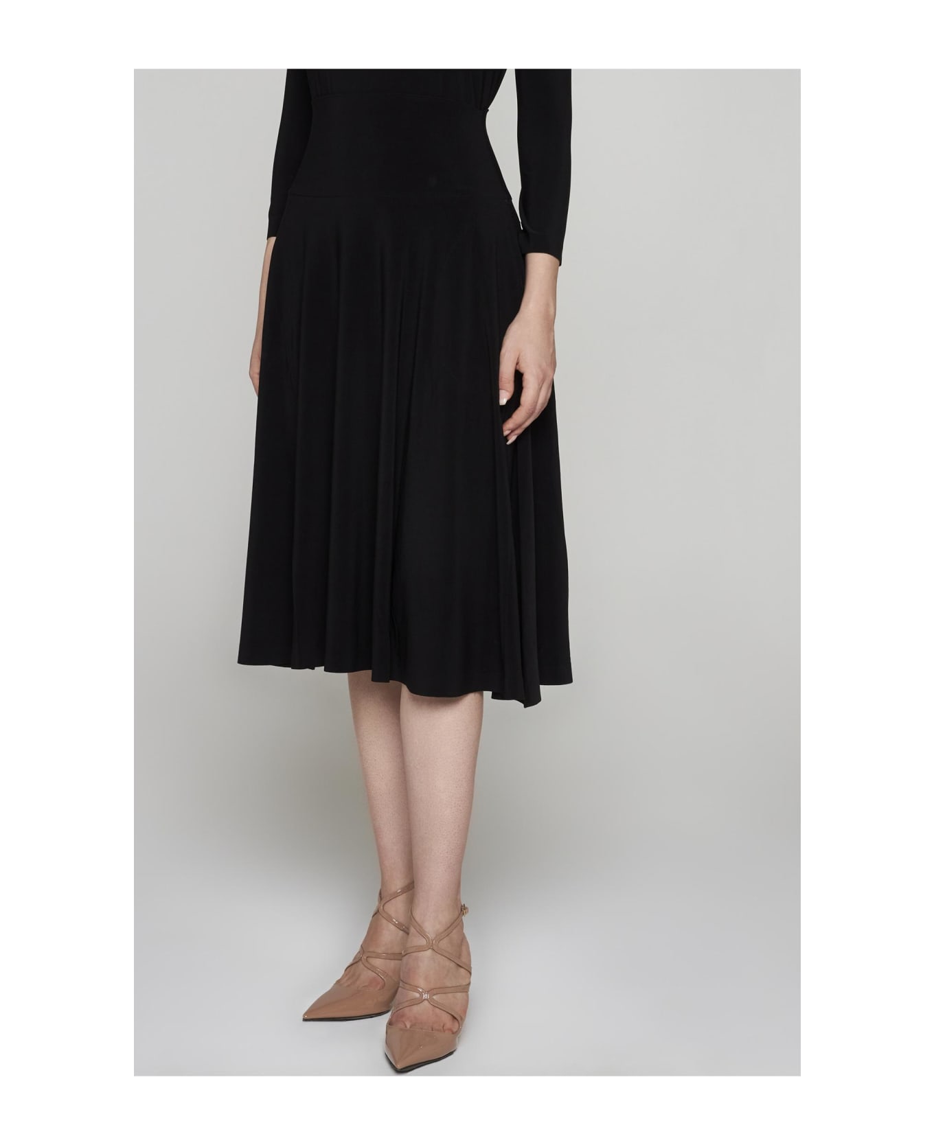 Norma Kamali Jersey Skirt - Black