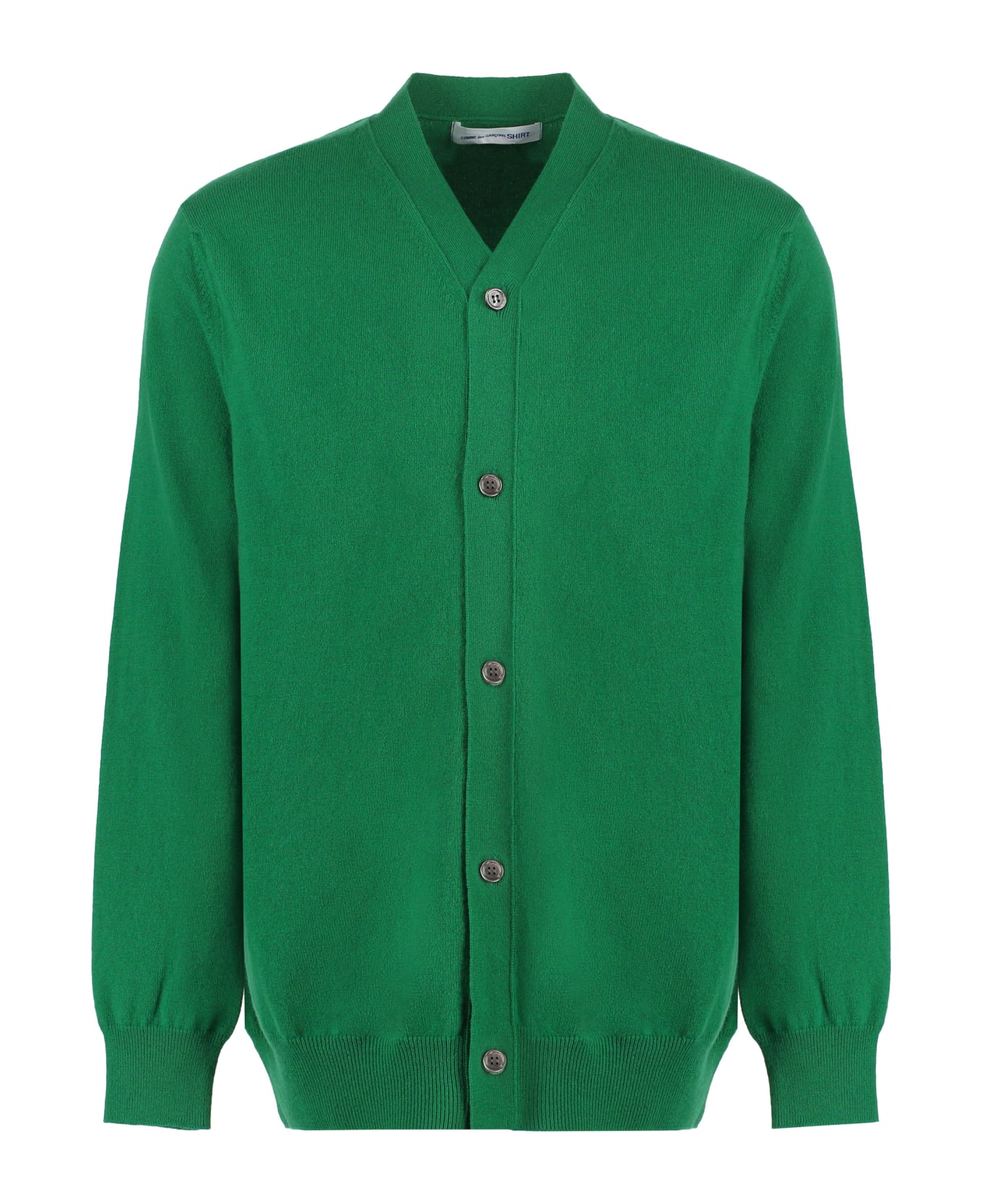 Comme des Garçons Shirt Wool Cardigan - green