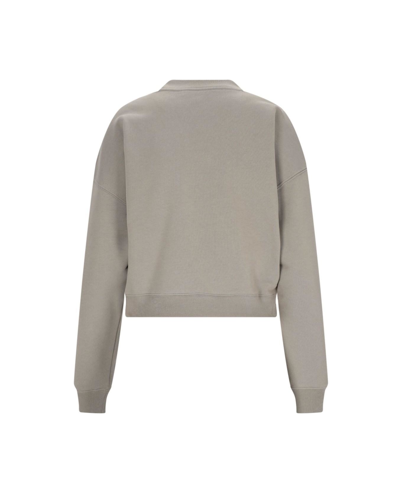 Chloé Logo Crewneck Sweatshirt - Grigio