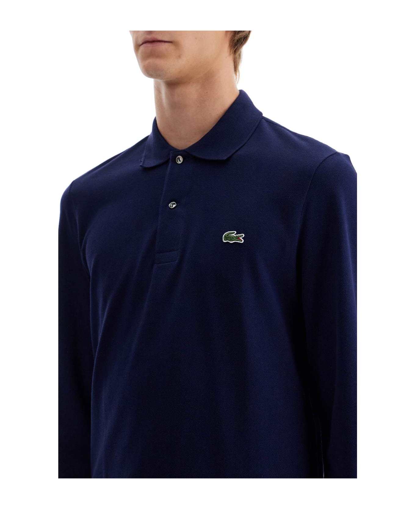 Lacoste 'classic Fit Long Sleeve Polo Shirt - BLUE NAVY (Blue)