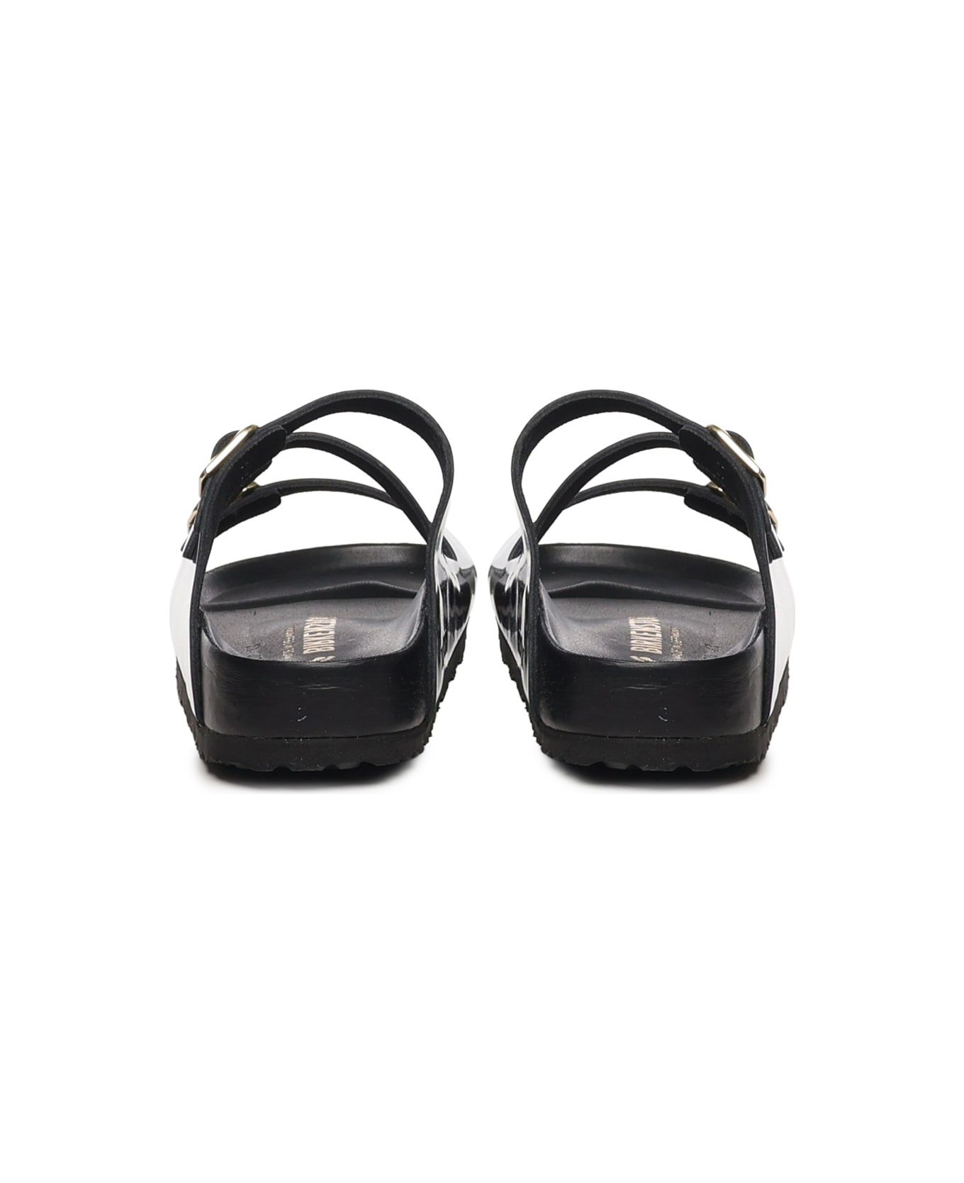 Birkenstock Florida Leather Sandals - shine black