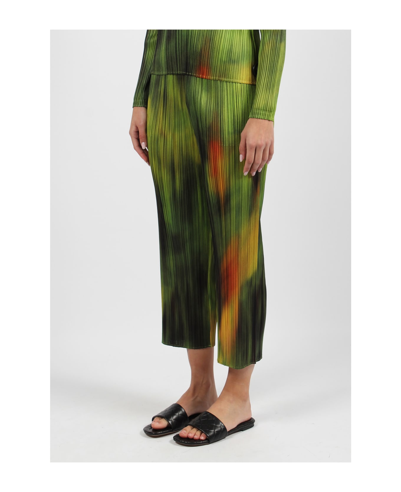 Pleats Please Issey Miyake Turnip & Spinach Trousers