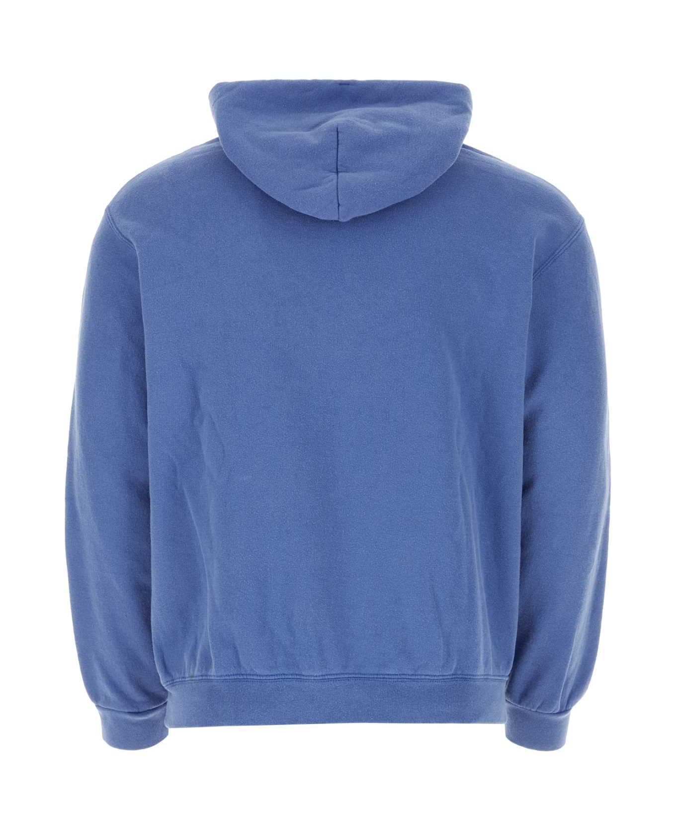 Wild Donkey Melange Blue Cotton Sweatshirt - SWROYA