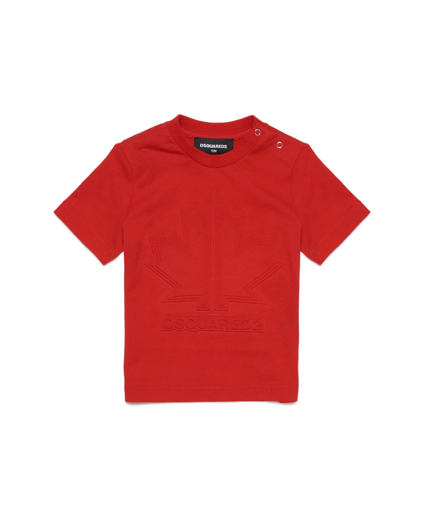 Dsquared2 D2t906b T-shirt Dsquared Red Jersey T-shirt With Maple Leaf Sport Edtn 07 - Chinese red
