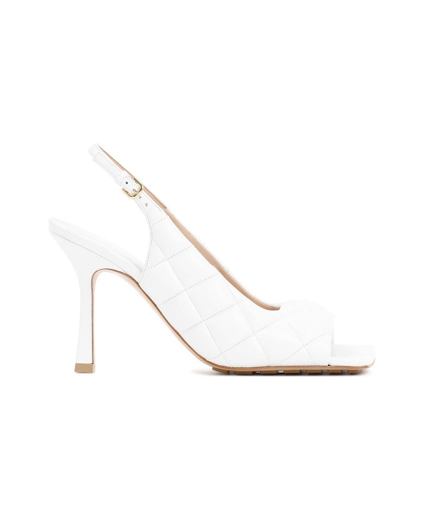 Bottega Veneta Padded Slingback Sandals - WHITE