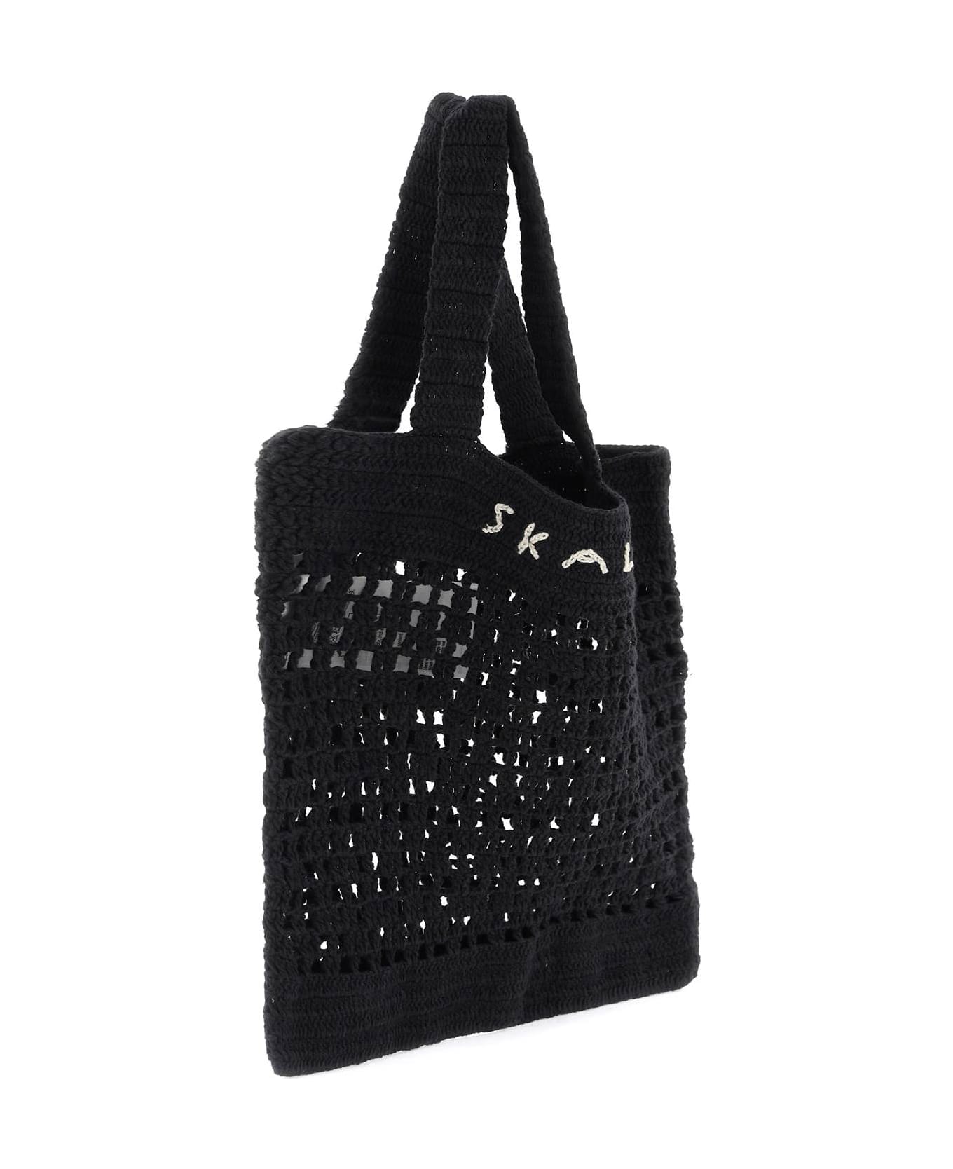 Skall Studio Evalu Crochet Handbag In 9 - BLACK (Black)