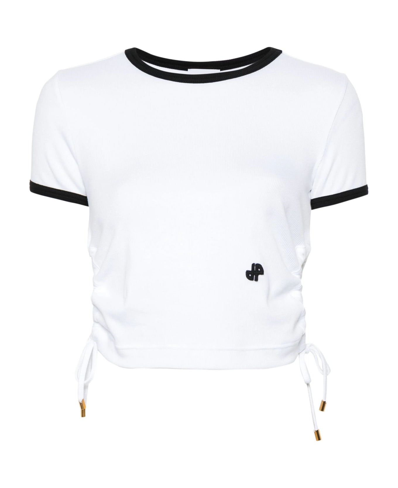 Patou Off-white Stretch-cotton T-shirt - WHITE
