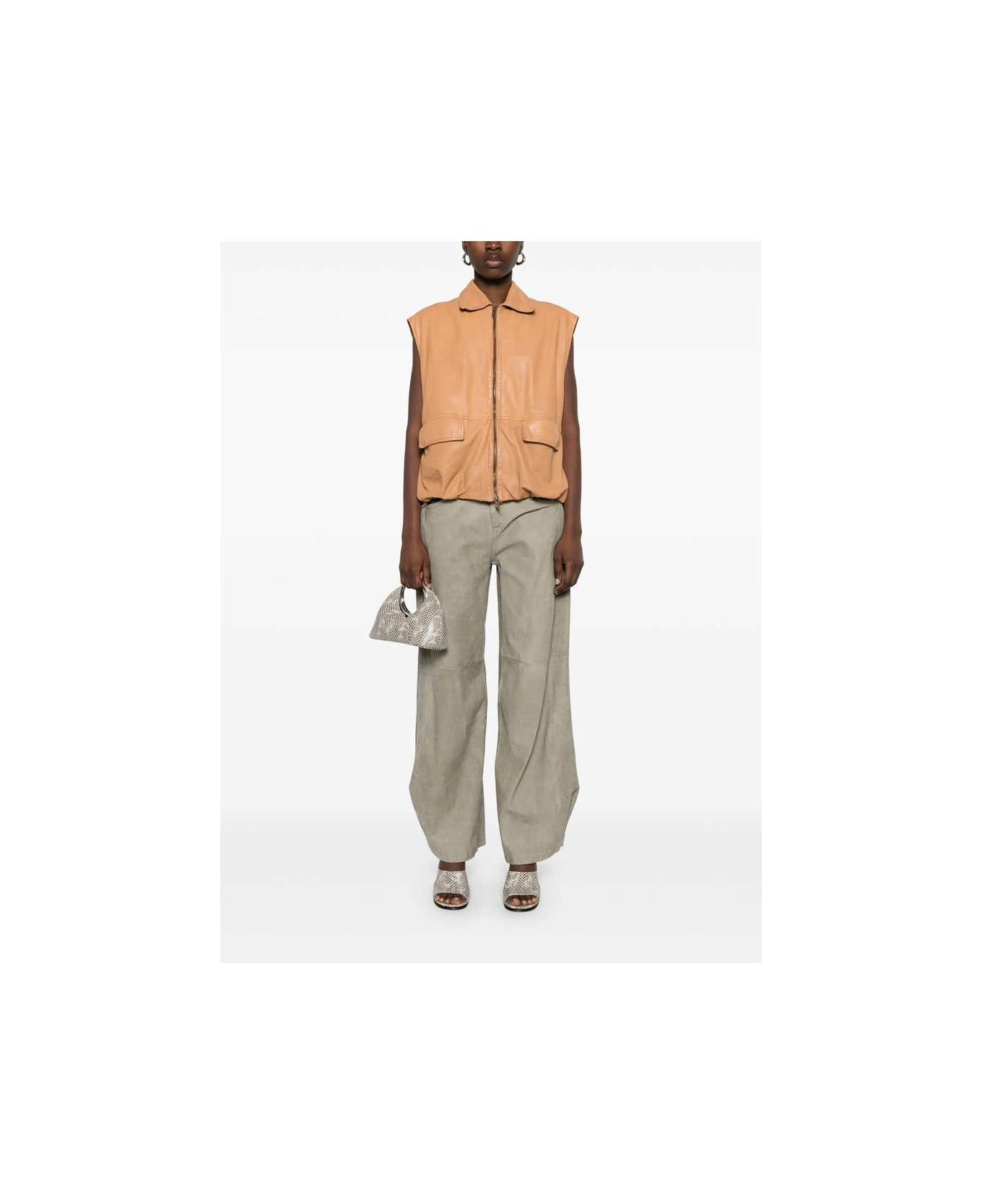 Salvatore Santoro Leather Pant - GREEN