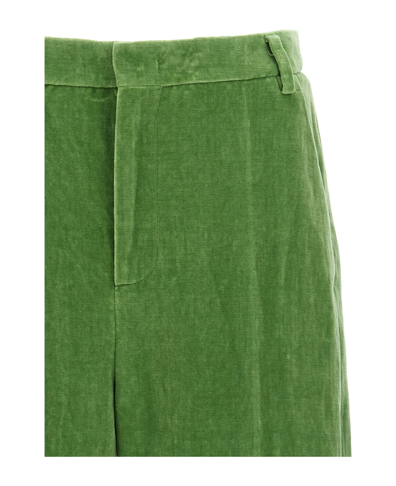 Valentino Garavani Velvet Trousers - Green