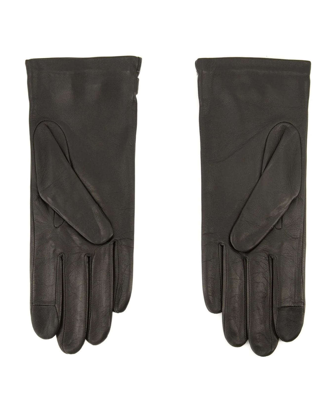 Ami Alexandre Mattiussi Lambskin Gloves - Grey