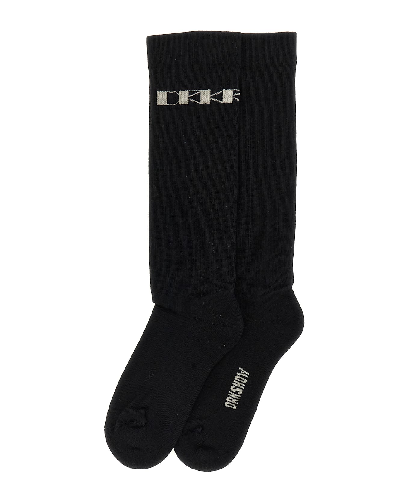 DRKSHDW Jacquard Logo Socks - Black  