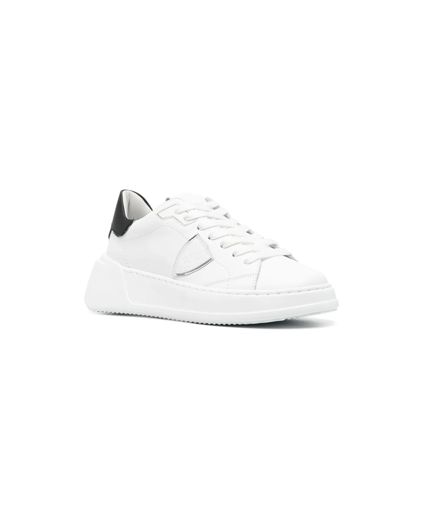 Philippe Model Tres Temple Sneakers - White And Black - White スニーカー