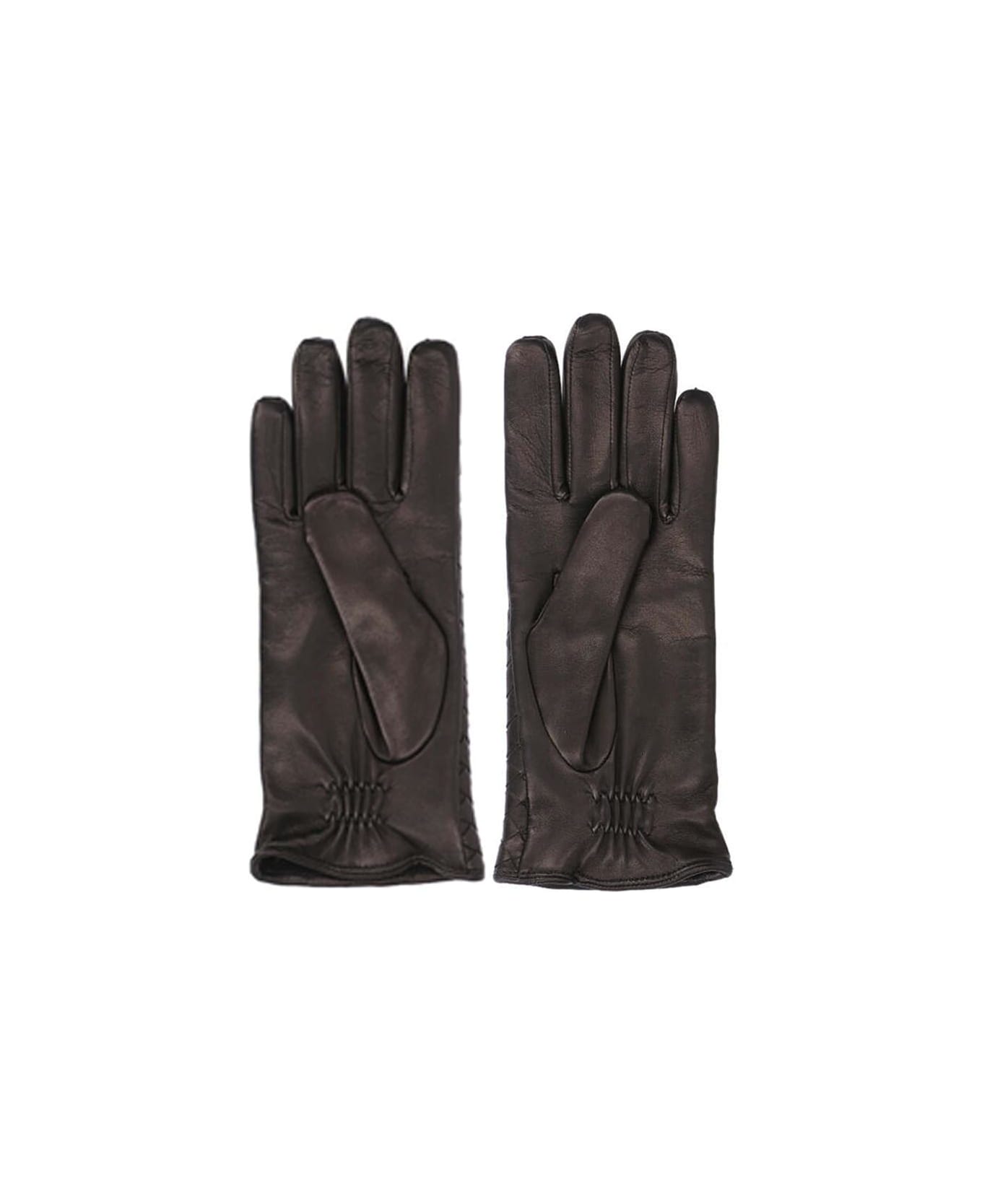 Bottega Veneta Leather Gloves - Black