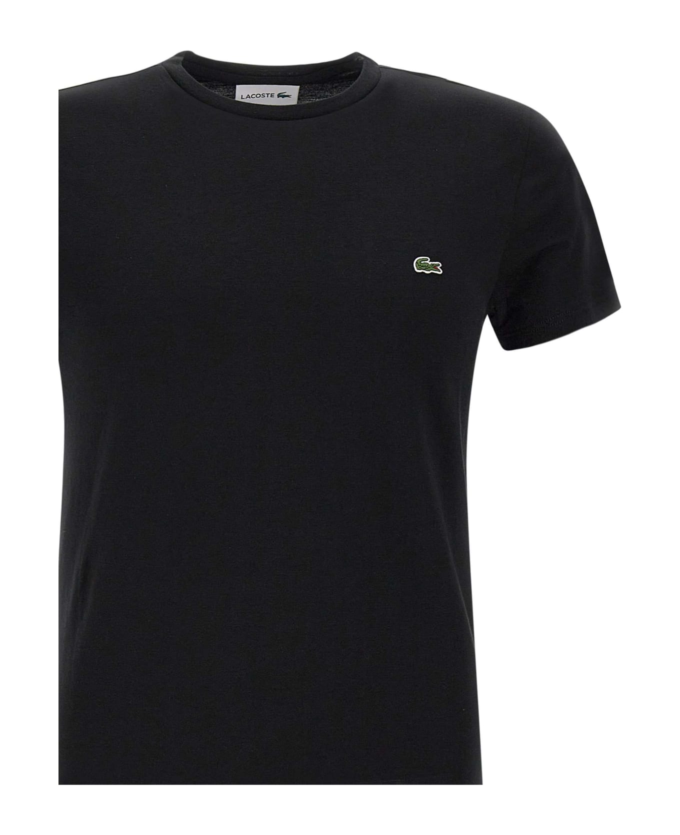 Lacoste Pima Cotton T-shirt - BLACK シャツ