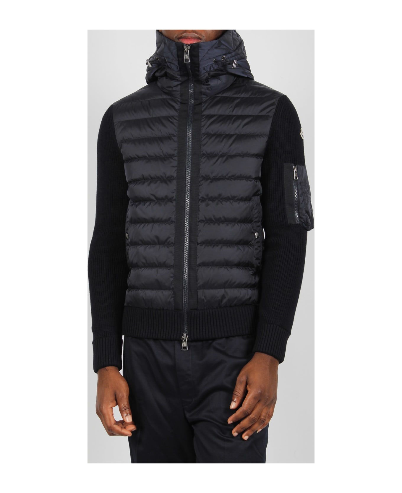 MONCLER【MAGLIONE TRICOT CARDIGAN】 MONCLER Men Maglione Tricot Cardigan Black Size Small Brand