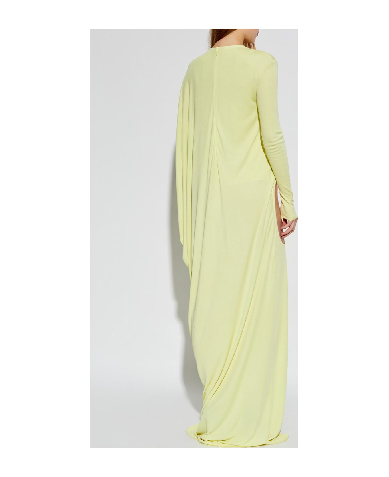 Tom Ford Long Dress With A Slit - CREAM