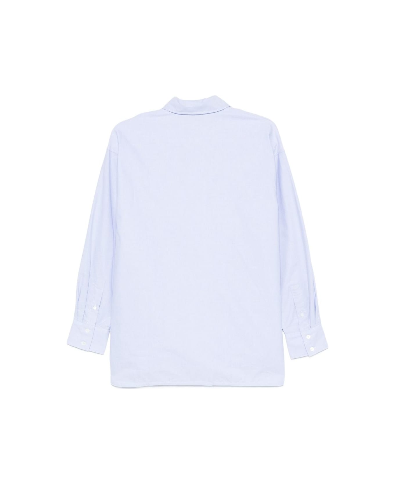 Maison Kitsuné Lady Fox Cotton Shirt - Clear Blue