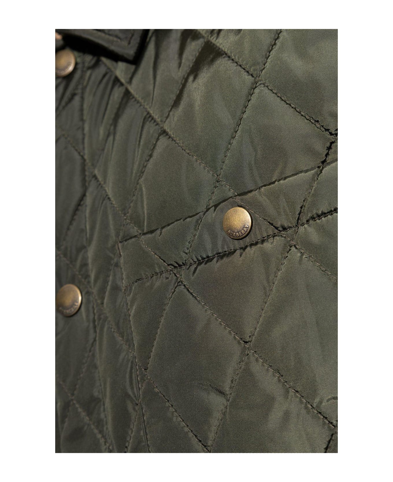 Burberry Olive Green Nylon Jacket - SHALE