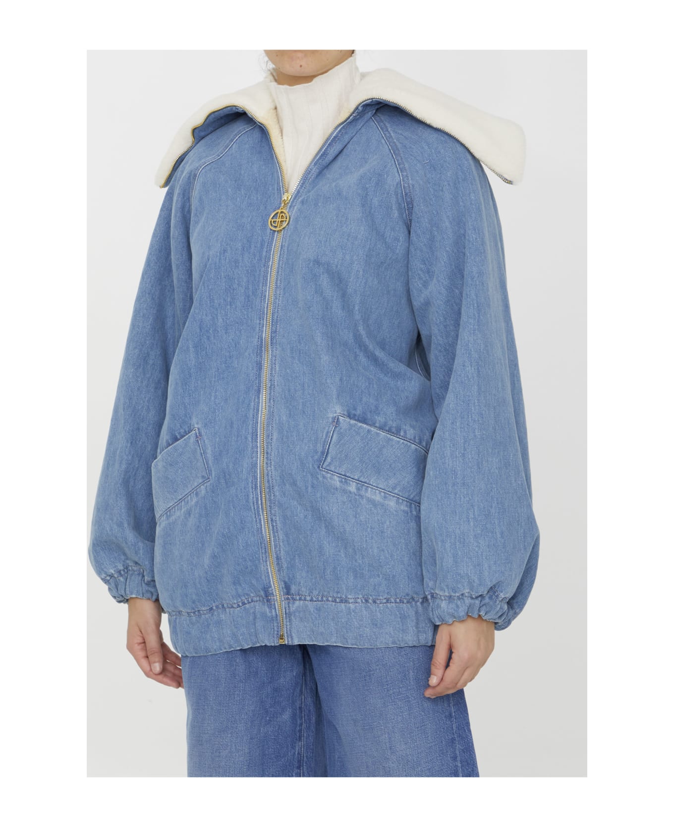 Patou Oversized Denim Jacket - BLUE