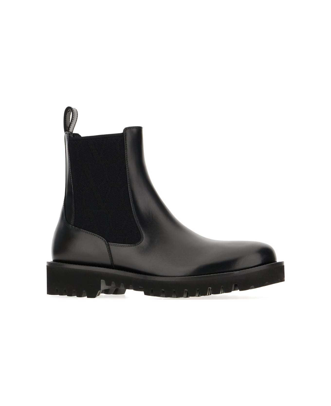Valentino Garavani Black Leather Boots - Nero