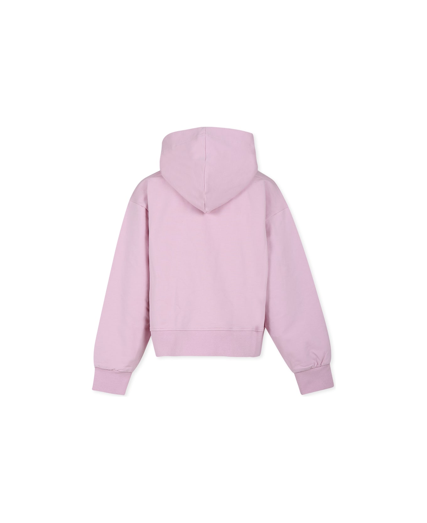 Pinko Pink Sweatshirt For Girl With Logo - Pink