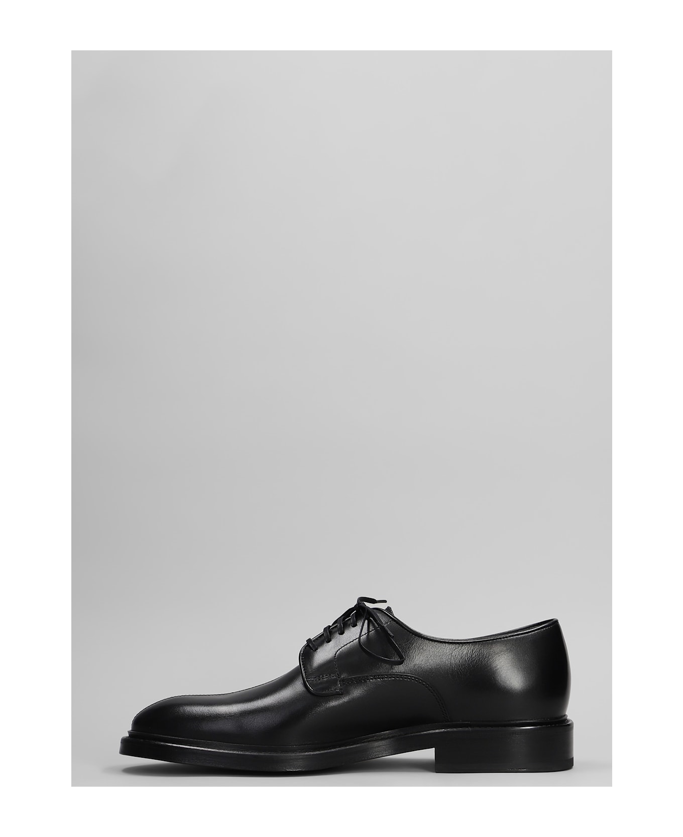 Paul Smith Soloman Lace Up Shoes In Black Leather - black