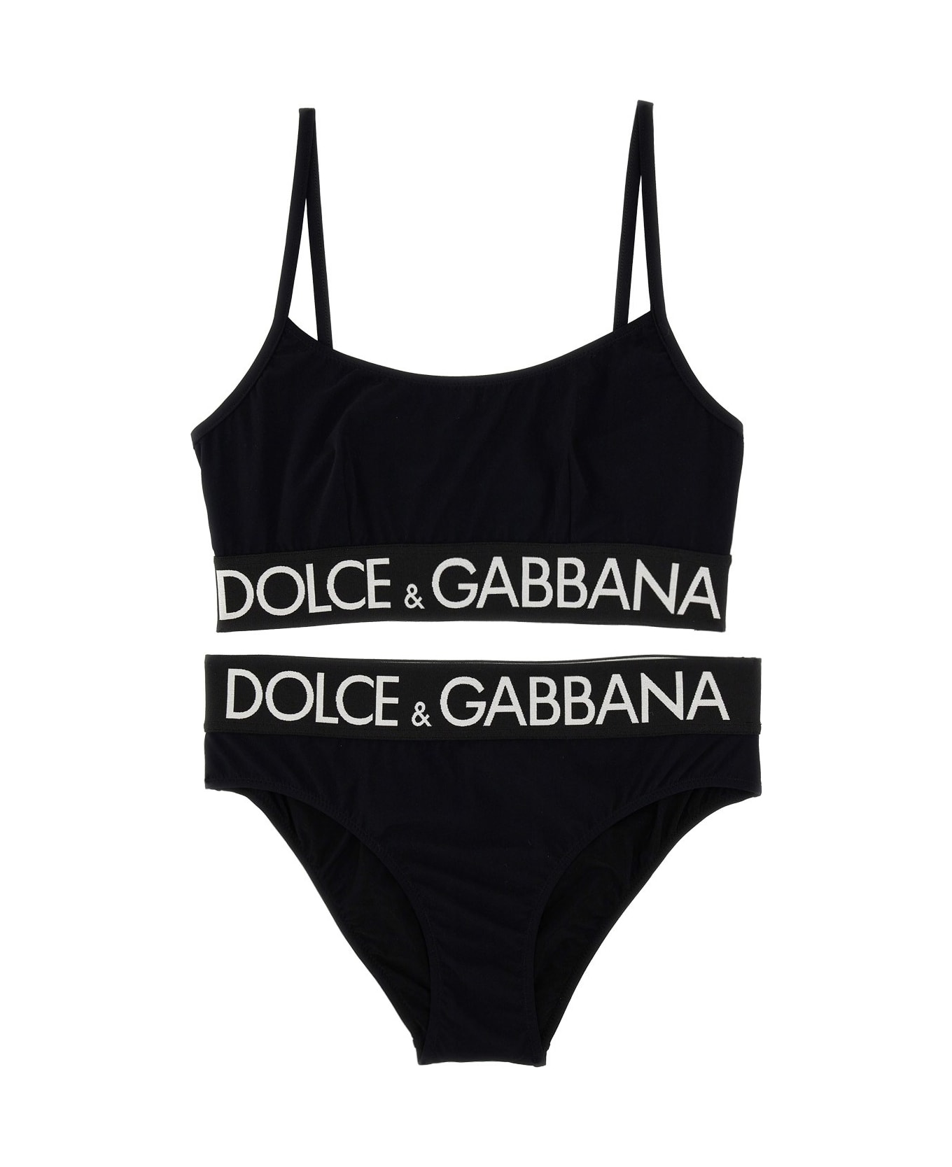 Dolce & Gabbana Two-piece Swimsuit - NERO