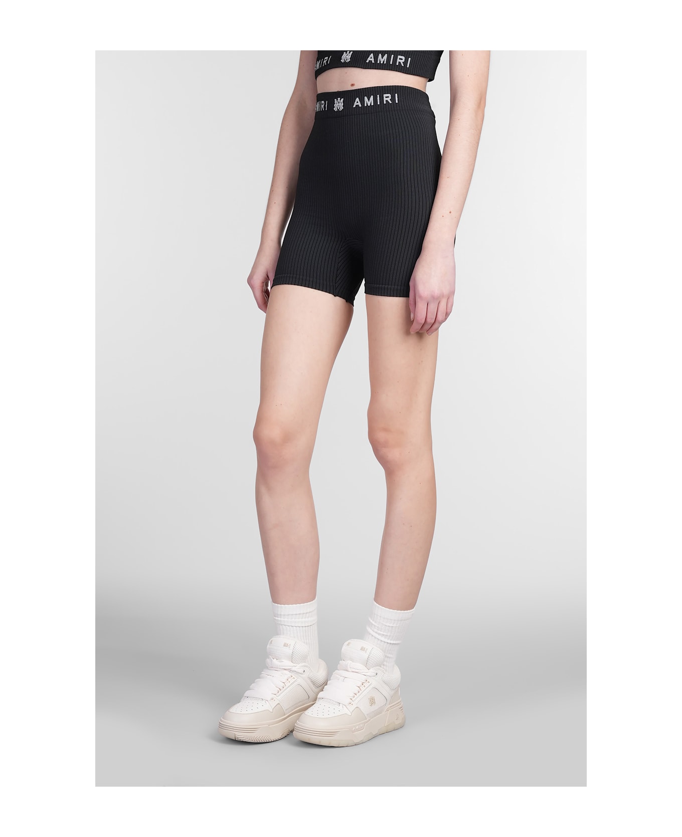 AMIRI Shorts In Black Polyamide - black