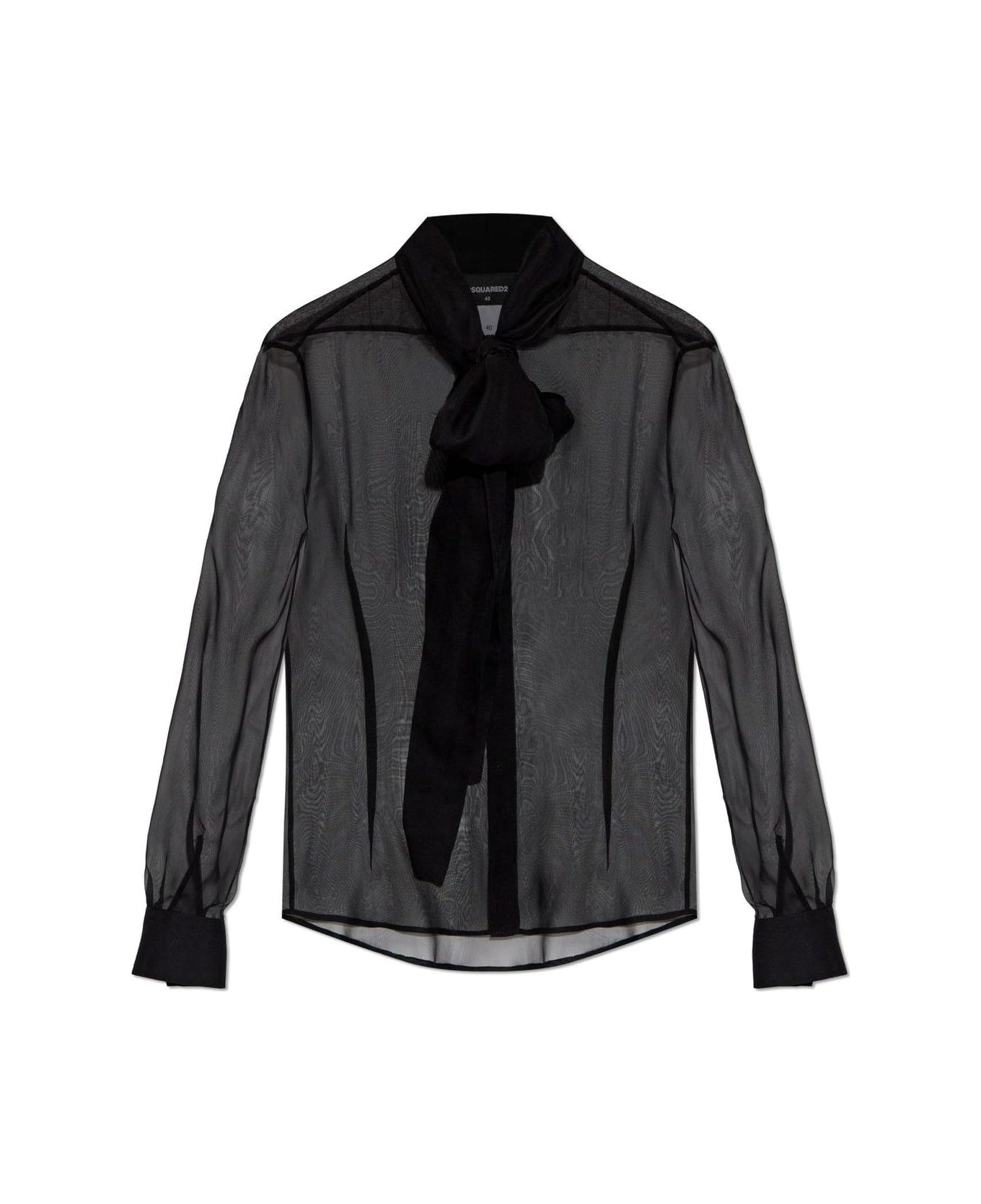 Dsquared2 Chiffon Pussy Bow Shirt