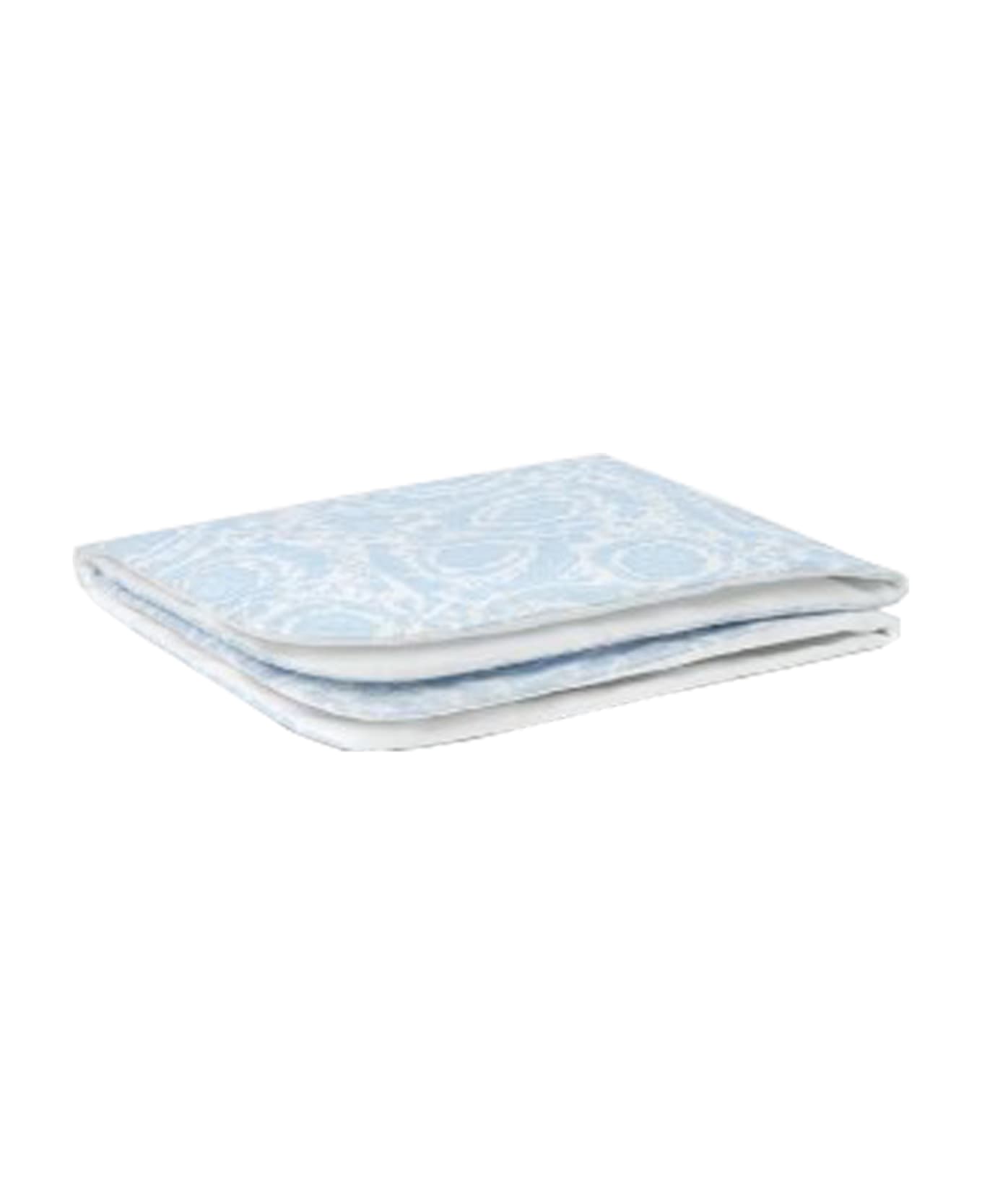 Versace Barocco Padded Baby Blanket - Light blue アクセサリー＆ギフト