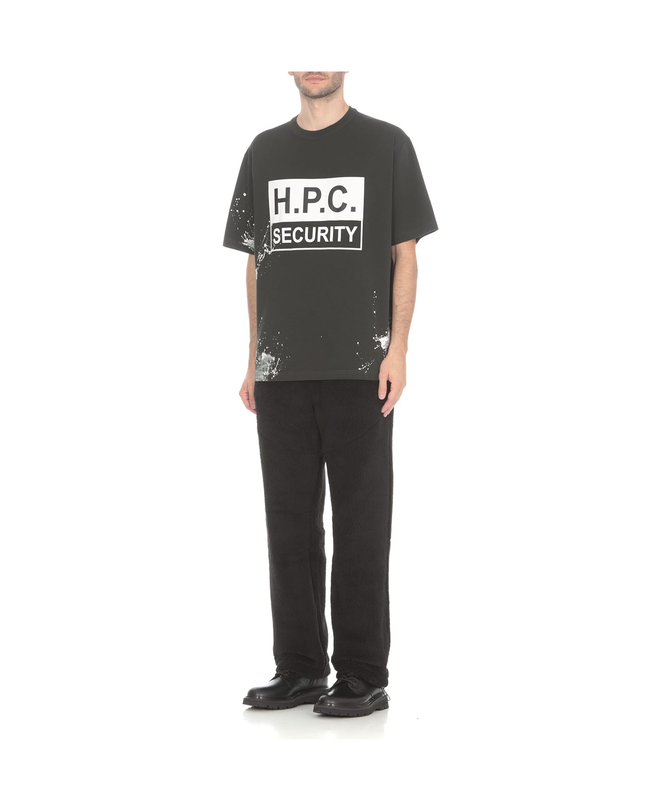 HERON PRESTON T-shirt With Print - Black Whit