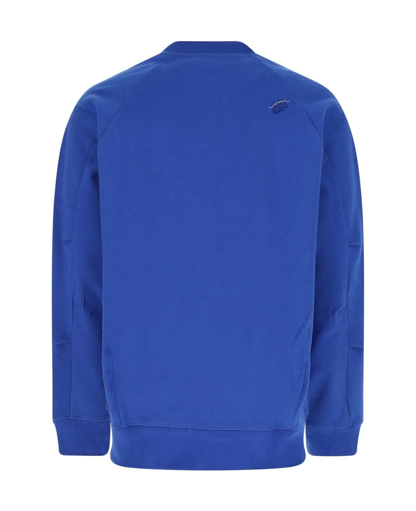 Ader Error Electric Blue Cotton Blend Sweatshirt - BLUE
