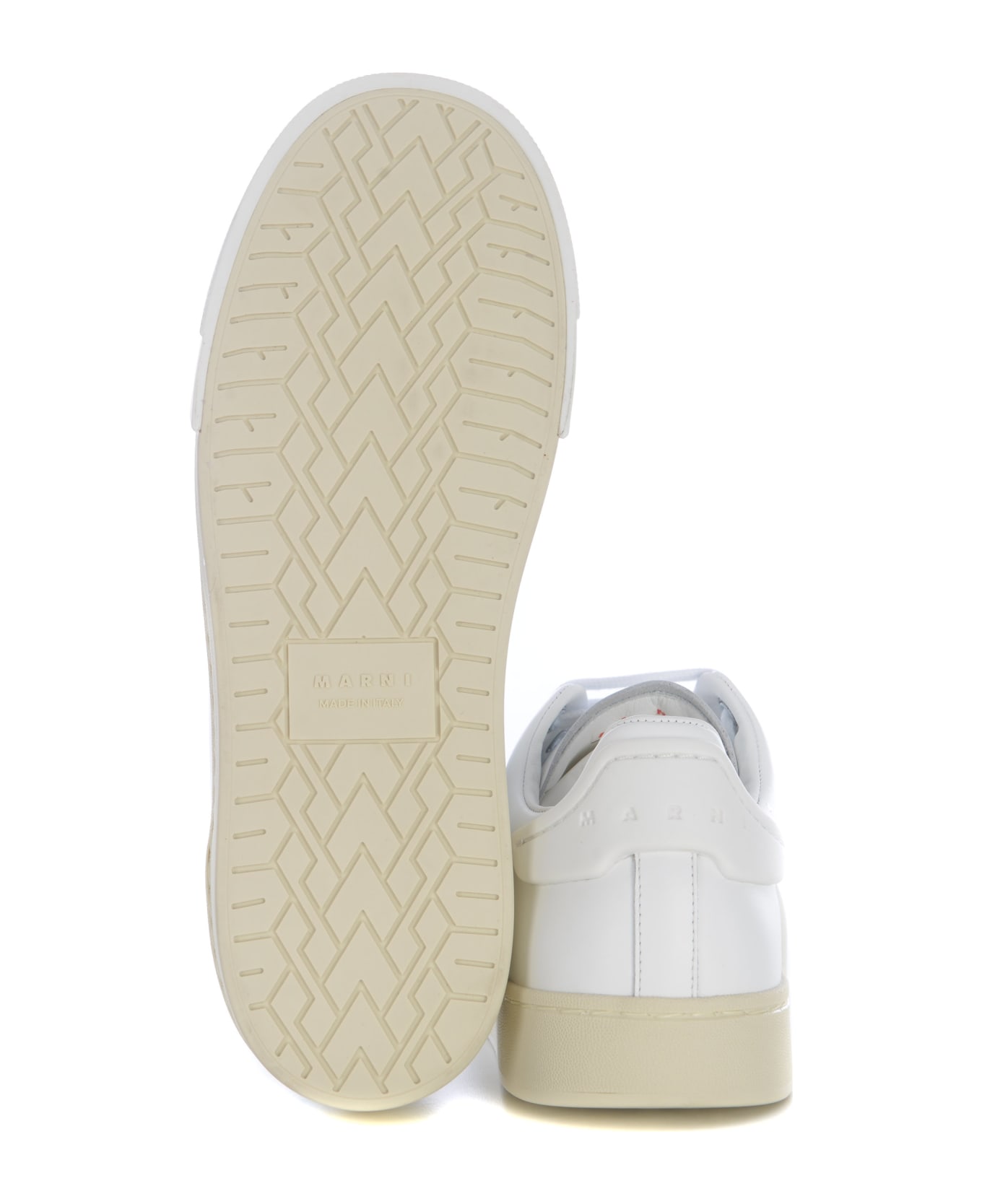 Marni White Leather Sneakers - LILYWHITELILYWHITE