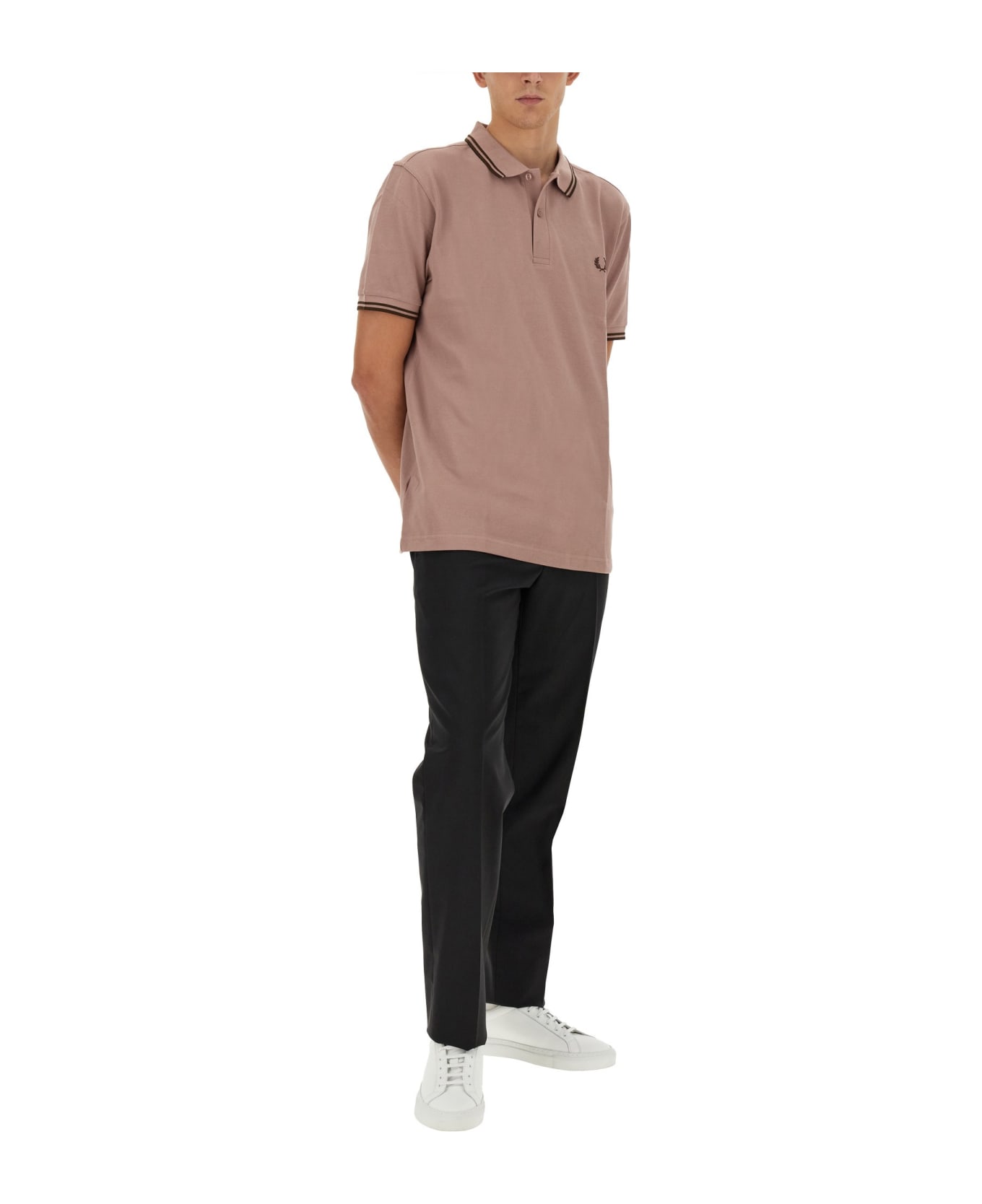Fred Perry Polo With Logo - PINK