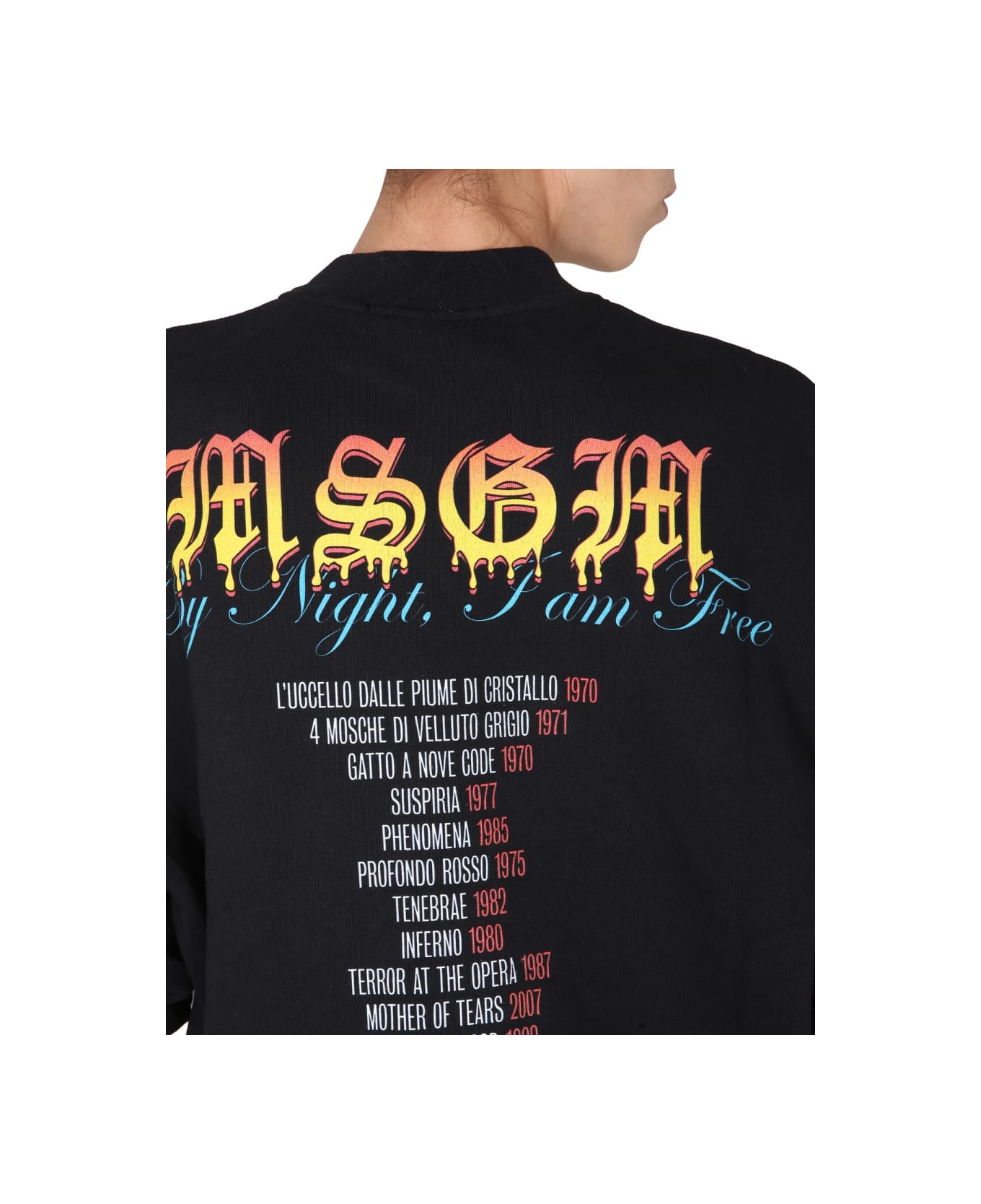 MSGM Paricollo Sweatshirt - BLACK