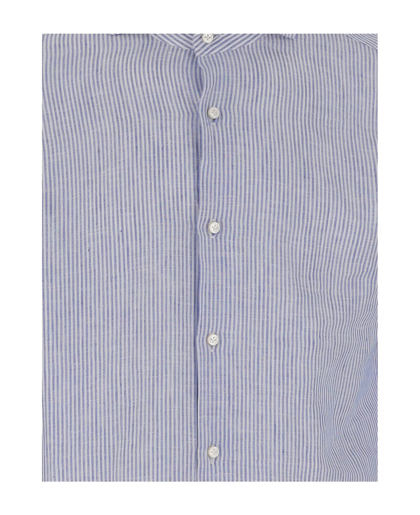Brian Dales Classic Striped Shirt - Grey